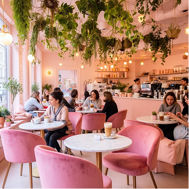 Blush Bean Café interior